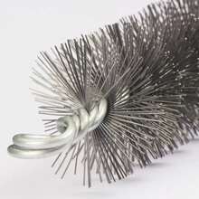Chimney Brush Cleaning Brush 30/50/80 Mm Steel Wire Fireplace Flue Pipe Rust Deburring Dryer Vent Cleaner Brush Head Kit - 3pcs - 查看 5