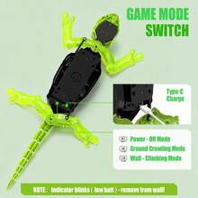 1pc High-Tech Wall-Climbing Robot! Remote Control Chameleon & Cockroach, 360° Unlimited Rotation, Multi-Mode Movement, Dual LED Eyes, Defy Gravity, Tech Toy, Ultimate Gift For Boys (Do Not Tear The White Paper On The Back, And Do Not Block The Air Vent, Or It Will Affect The Wall-Climbing Ability)