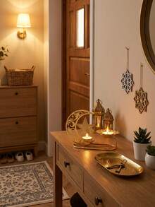 1件/3件套现代餐桌摆件，浪漫烛台装饰，餐厅装饰，家居装饰，浪漫礼物，烛光晚餐，婚礼装饰，星星，月亮，灯笼，毕业礼物