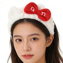 Miniso 1个三丽鸥酷洛米卡通3D吸汗头带（加厚款） - 紅色 - 查看 4