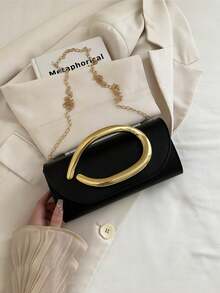 Retro Vintage Solid Color Clutch Wallet,[US-Based Shipping]All-Match Carry On Purse, Stylish PU Bag For Women, And For Wedding, Party, Prom, Dinner, Fashionable Clutch Bags For Woman,Vintage Crossbody Bag For Women, Elegant Vegan Leather Clutch Purse Carry On Wallet,Metal Handle Handbags Stylish Evening Clutch Purse Causal Chain Crossbody Bag Party Wedding Purse,Gifts For Women Women's Fall Clothing Winter Clothing Christmas Gift Fall Autumn Velvet Furry Party Fuzzy Plush Thanksgiving Festival Cyber Monday Holiday Knitted Winter Valentine's Day Gift Christmas Women's Crossbody New Year Snow Warm Thermal End-Of-Year,Gold Purse Purses Makeup Bag Purses And Bags Women Black Purse Burgundy Purse Red Purse Bags For Women Handbags For Women Clutch Purse For Women Carteras Para Mujer Gold Bag Wallets For Women Gold Clutch Coin Purse Purse Accsesories Beach Bag Purses For Women Mini Purse - 黑色 - 查看 10