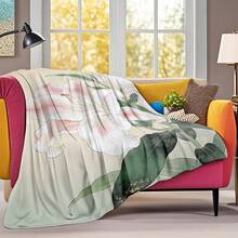 Lily Plant Tapestry Room Decoration Wall Decor Blanket Symbolizing Vitality Ultra-Soft Lightweight Silky Design For Elegant Decor Warm Flannel Blanket For Sofa Bed Travel Camping Polyester Fiber Thoughtful Gift For Family Friends Valentine's Gift Shipped From USA - Nhiều màu 17 - Xem 4