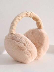 Unisex Soft Plush Foldable Earmuffs |   Winter Outdoor Ear Warmers |   Ideal For School, Christmas & New Year Gifts - 黑色 - 查看 9