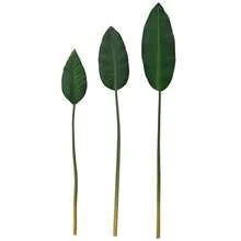 1/3 Pcs Artificial Monstera Leaves With Long Stems For Vase - Fake Tropical Plant Palm Leaves Realistic Turtle Leaf/Banana Leaf Suitable For Home Wedding Party Decoration Indoor Outdoor Home Office Garden Living Room Decoration - Green - View 12