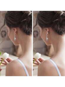 EstiloLurrose 4 Piezas Soportes Para Aretes Levantadores De Orejas CaíDas, Respaldos MetáLicos Grandes Para Pendientes, Cierres De  Antideslizantes Para Aros, Tachuelas Y Aretes ColgantesVersióN Mejorada - 1 - Ver 6