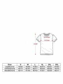 Men's T-Shirt, Classic Graphic T-Shirt, Soft And Comfortable T-Shirts For Men, Script Logo, 180g, 100% Cotton - Đỏ - Xem 4