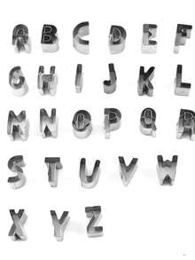 26pcs/Pack Alphabet Cookie Cutter Baking Mold