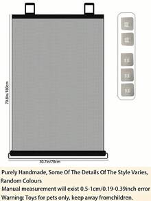1pc Retractable Indoor Puppy Gate - Pet Barrier For Doorways, Stairs And Balconies - Portable Animal Fence, Cat Proof, Easy Installation, Suitable For Various Spaces And Pet Protection, Comes With 5 Positioning Hooks For Stairs, Bedroom, Balcony, Kitchen And More To Ensure Pet Safety. - Multicolor - View 2