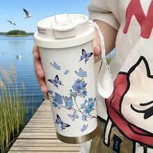 1个530毫升杯子，多种款式可选，时尚个性，配有绳提手，方便携带，适合居家、办公和日常旅行。便携设计，冷热饮皆可盛装。 - 彩色 - 查看 4