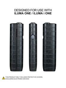 1pc 360° Protective Case For IQOS ILUMA ONE/ILUMA I ONE, Effectively Prevents Scratches And Collisions, Crocodile Grain PU Leather Surface, Accessories For Smoking Device, Suitable As Gift For Men And Women