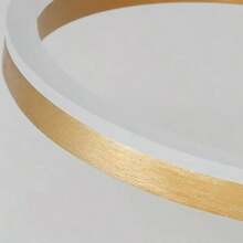 Modern Dimmable LED Ceiling Light, Providing Neutral Light, Warm Light And Warm White Light 3 Modes. Single Ring Design, With Luminous Base (Gold, Black, White), Suitable For Bedroom, Living Room, Foyer, Corridor And Dining Room. Minimalist And Fashionable, 110-240V Voltage, Easy Installation, Wide Lighting Coverage. - Multicolor - View 10
