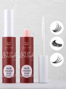 1Pc 6ml Bottle Of Clear False Eyelash Glue. This Super-Strong Hold, Gentle, And Non-Irritating Eyelash Lengthening Glue Is Latex-Free, Waterproof, And Lasts Up To 72 Hours. Suitable For Strip False Eyelashes And For Sensitive Eyes, Ideal For DIY False Eyelash Makeup At Home. - White - View 13