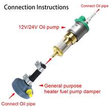 Universal Check Valve Damper Kit Heater Fuel Pump Damper For Webasto Parking Heater Dosing Oil Pump - Blue - View 8