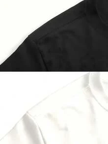Oso con gorra, gafas de sol, sudadera y cadena redondo minimalista casual tops de mujer Camiseta en blanco estilo versátil envio nacional tops nacional hombres playeras ropa de verano mujer baggy ropa de hombre playera de hombre verano Camiseta color negro local camiseta linda camisetas para hombre ropa hombre hombres y2k ropa hombre camiseta Camiseta estampada - Negro - Ver 5
