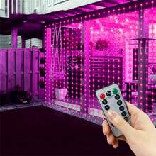 200盏灯，浪漫节日氛围装饰，情侣礼物，情人节卧室吊灯，婚礼生日派对装饰，室内装饰，斋月装饰，母亲节装饰，复活节装饰 - USB窗簾燈串 - 查看 2