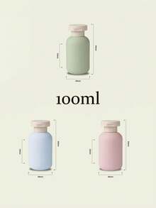 Reusable Silicone Travel Bottles With Flip Cap, Suitable For Creams, Lotions, Shampoo, Conditioner