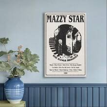 Framed Mazzy Star She Hangs Brightly Poster | 90s Dream Pop Alternative Rock Wall Art. Idear Gift For New Year, Thanksgiving And Christmas – Perfect Art For Home Decor, Living Room, Kitchen, Bathroom & Room Decor. - 隨機印刷 - 查看 2