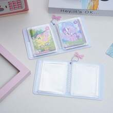 1本原创爱心雪人相册，可爱唯美3英寸迷你相册，加厚迷你卡片收纳册，K-Pop周边，收藏必备