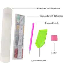 Juego de pintura de diamantes 5D, lienzo de pintura de diamantes de estilo de dibujos animados de perforación completa, bordado de diamantes decoración de pared hecha a mano, adecuado para principiantes, regalo ideal para sala de estar, dormitorio, estudio, sin marco - Multicolor - Ver 9