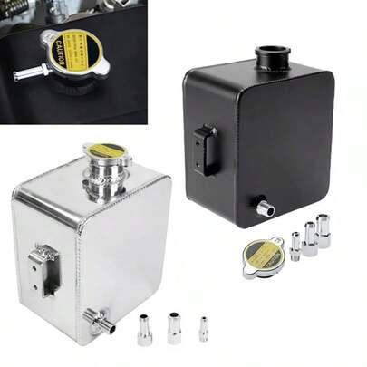 Universal Aluminium Alloy Water Coolant Header Overflow Expansion Tank Can