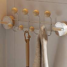 3个装吸盘式水槽支架，浴室洗手盆挂钩，厨房卫生间收纳架，木纹免打孔置物架 - 彩色 - 查看 3