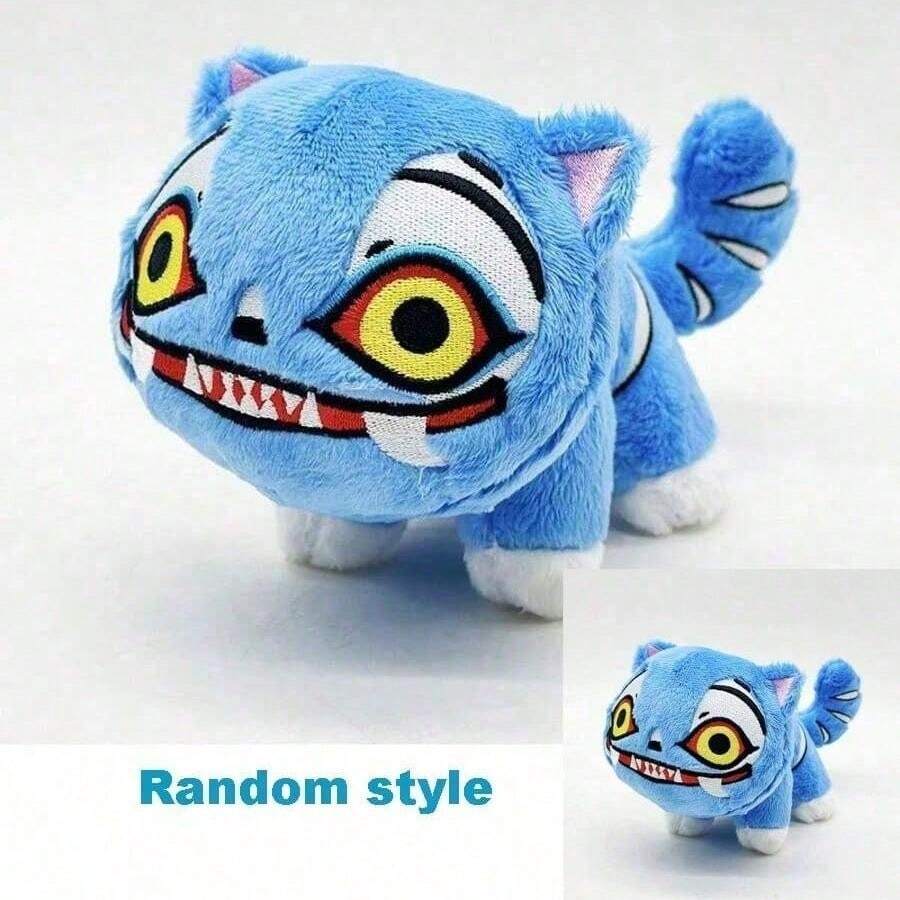 1件全新玩具，魔法少女团队动漫老虎，蓝色玩具老虎，适合作为睡前或安抚玩具，完美的生日礼物（款式随机） - 彩色 - 查看 1