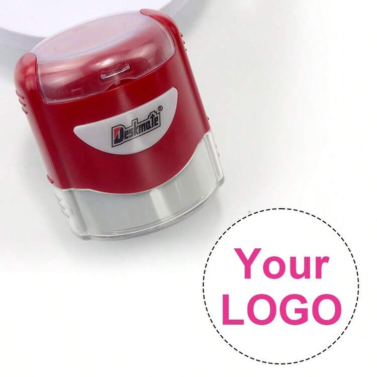 Con dấu logo tùy chỉnh, logo doanh nghiệp và văn bản - Thiết kế nhân vật hoạt hình cá nhân hóa, huy hiệu doanh nghiệp và con dấu chất lượng cao, phù hợp cho các tình huống văn phòng. Vỏ nhựa đen tròn, lý tưởng để thêm các dấu hiệu độc đáo vào tài liệu và tạo các định danh tệp độc quyền. - Đỏ - Xem 14