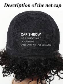 6英寸短卷发假发，混纺假发，轻盈百搭的普通非洲假发，适合日常、派对、节日和角色扮演，女士发型假发