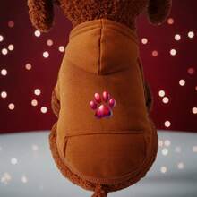 Pet Dog Clothes Small Medium-Sized Dog Schnauzer Pure Cotton Hooded Sweatshirt Luxury Designer Clothes Wholesale Supplier - Đỏ - Xem 7