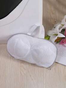 1pc Medium Size Lingerie Wash Bag, Mesh Design To Prevent Garment Deformation, With Filter Net, Convenient For Home Storage - Multicolor - View 3