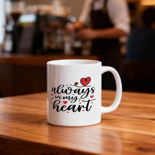 1pc - Valentine's Day Bestseller, "Forever Love You", "Best Husband", "Best Wife" Double-Sided Printed, Outdoor Convenient Item, Holiday/Birthday Gift, Suitable For Juice, Milk, Can Be Used As Birthday Gift, Drinkware Mug