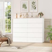 White Dresser, 5 Drawer Dresser Tall White Dresser With Large Storage Space, Modern Storage Chest Of Drawers, 23.6L X 17.6W X 39.1H Inch Storage Organizer Cabinet For Home, White - 白色 - 查看 4