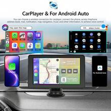 2026 New Model 2-In-1 Wireless CarPlay And Android Auto 7-Inch Car Radio Multimedia Video Player, Wireless CarPlay And Wireless Android Auto, Portable Universal Car Display With Camera - A - View 3