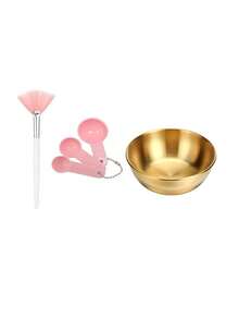 1-40pcs Professional Esthetician Facial Care Spa Set, Portable Face Mask Mixing Bowl, Dual-Head Silicone Brush Scraper, Fan-Shaped Mask Applicator Brush, Measuring Spoon, Suitable For Spa Centers And Home Gatherings, Sleepovers, Party, Skincare Mask Mixing Tool Kit - Multicolor - View 16