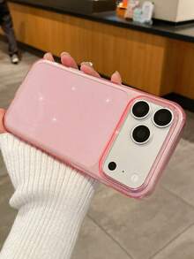 Luxury Shiny Transparent Pink Soft Phone Case, High-End Transparent Glitter Phone Case, Full-Body Shockproof Thick Glitter Phone Case, Compatible With IPhone 16/ 13, 17 Pro Max/ 17, 17 Pro, Cases, Shockproof Phone Case - Pink - View 11