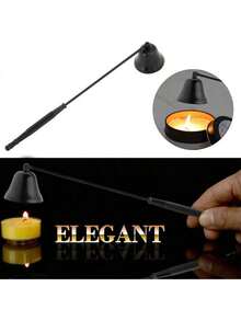 EstiloTendenciaTOPINCN Apagavelas, Apagavelas, Extintor De Velas De Moda Con Mango Largo, Apagavelas En Forma De Campana De Acero Inoxidable, Cubrecortador De Mechas, Herramienta De Mano, Accesorios (Negro)Calidad PremiumVersióN Mejorada - Negro - Ver 10