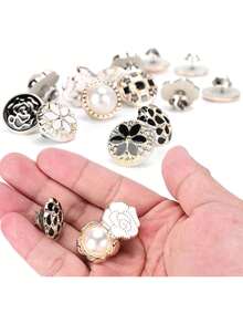 Estilo30 Botones de Broche de , Pines de Broche Invisibles para Blusa para Ropa, Evita la Exposición Accidental de Botones para Ropa de CárdiganVersión mejorada - 1 - Ver 7