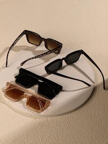 Set de 4 gafas de estilo bohemio con marcos surtidos para mujeres, gafas de moda con para uso diario, verano, playa, viajes y fiestas - Multicolor - Ver 3