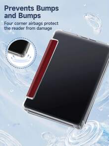 Kindle 6英寸第11代（2024年和2022年发布）电子书保护套 - 超薄透明TPU后盖，带自动唤醒/睡眠功能，也适用于Kindle Paperwhite第12代（2024年发布），可定制，适合日常使用和节日送礼 - 彩色 - 查看 5