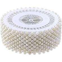 480 Pcs White Pearlized Ball Head Pins White Pearl Straight Pins Sewing Pin Decorative Pearl Head Dressmaking Pins For DIY Sewing Crafts Jewelry Making Weddings Corsage Florists Decoration Local Shipping - Variants1 - View 2