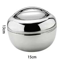 Stainless Steel Insulated Lunch Box, Apple Shaped Food Container, Provides Warm Meals For Students And Workers
