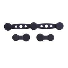 3pcs Air Fryer Magnetic Silicone Clips - Heat Resistant Up To 464°F (240°C), Non-Scratch Baking Paper Liner, Universal Fit For All Air Fryer Basket Edges, Easy To Clean Air Fryer Accessories - Multicolor - View 8