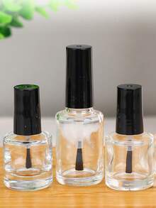 分装指甲油瓶，带刷头，玻璃空瓶，调色瓶，指甲凝胶容器，补妆瓶——可重复灌装防漏容器，适用于指甲凝胶、香水、乳霜、精油、乳液|迷你便携式收纳盒，适合健身房、海滩、度假 - 彩色 - 查看 6