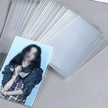 50入/包（56x87mm、57.9x89mm、59x92mm、63.5x88mm、70x100mm）卡片保護膜，照片專用保護膜，爆米花卡保護膜，星光保護膜，透明高畫質保護膜，相簿用全息照片收納保護膜，適合底片相簿，返校季必備 - 無色 - 查看 8