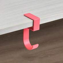 2个免钻孔桌面挂钩 - 便携式粘性耳机支架，用于桌面整理、桌下安装架、侧挂钩，减少游戏装备和办公用品的杂乱。 - 彩色 - 查看 14