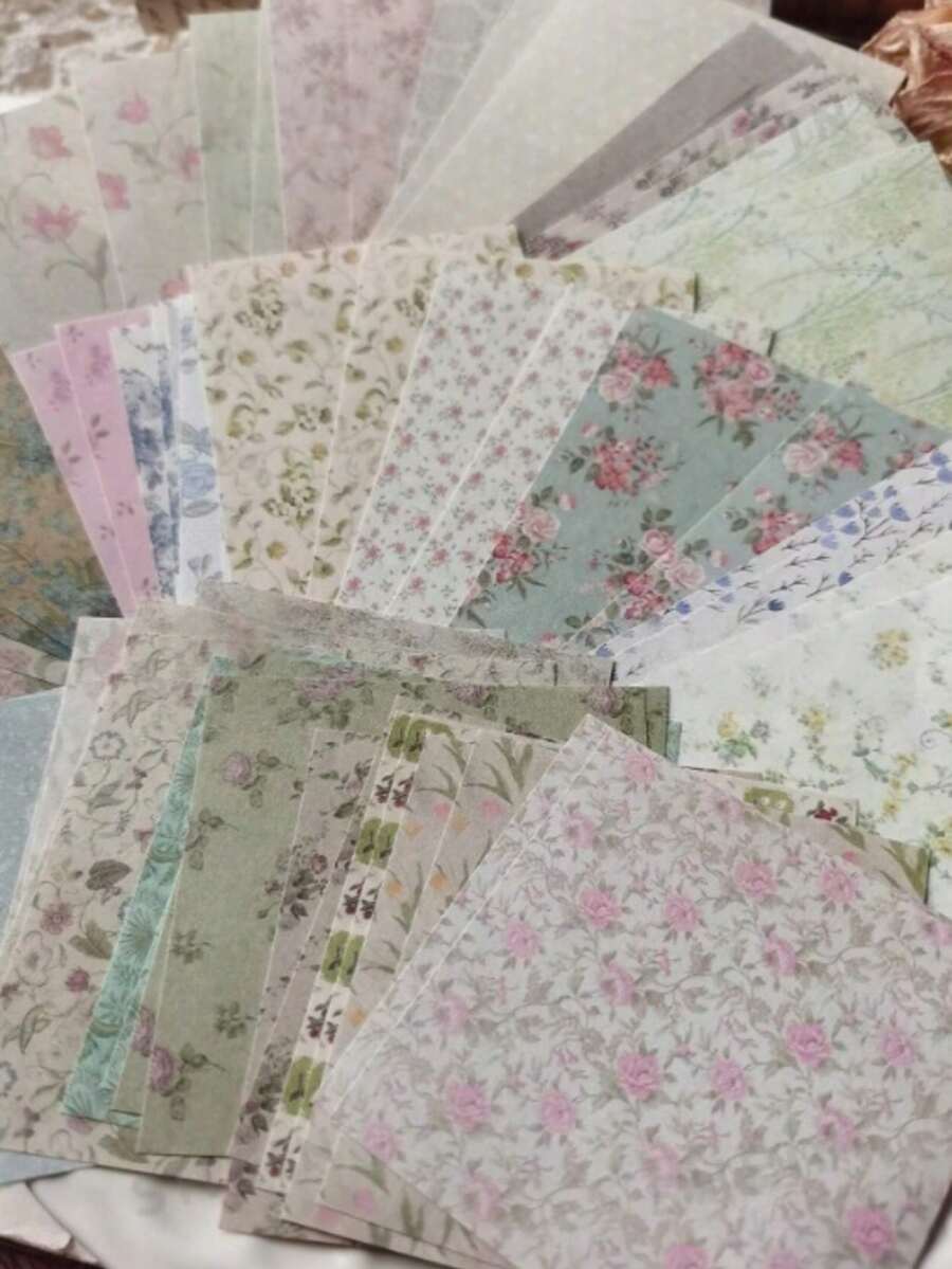 Giấy viết trang trí hoa văn cổ điển, văn phòng phẩm hoạt hình dễ thương và sáng tạo, thích hợp cho việc tự làm sổ lưu niệm, cắt dán, nhật ký Bullet Journal, sổ tay, đồ thủ công, đồ dùng học tập, đồ dùng mùa đông, Lễ Tạ ơn, Giáng sinh, Ngày Quốc khánh Ả Rập Xê Út, sinh nhật, ngày lễ, năm mới, Ngày Valentine, quà tặng cho bạn trai/bạn gái, người lớn - Nhiều màu - Xem 1