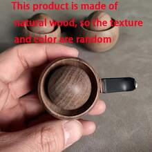 Difusor de fragrâncias para carro em madeira artesanal (1 unidade), na cor nogueira preta natural. Ideal para saídas de ar do carro. Difusor de óleos essenciais sem fragrância. - Camelo - Ver 8