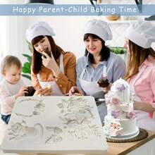 1pc Multifunctional Rose Flower & Butterfly Decorative Silicone Mold Craft