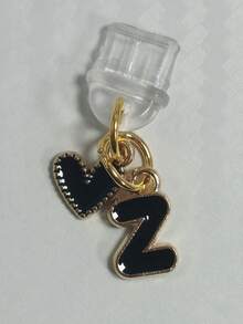 26pcs Heart-Shaped Alphabet Letter Dust Plug Decoration, Dust-Proof Phone Charging Port Cover, Gift For Friends, Christmas Gift