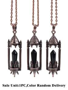 1pc Crystal Rocket Launcher Necklace Natural Stone Pendant For Women Men DIY Amethyst Rose Quartz Agate Pendant Jewelry H815 - Necklace - View 24